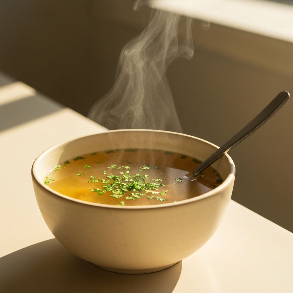 Bulion kostny w miseczce